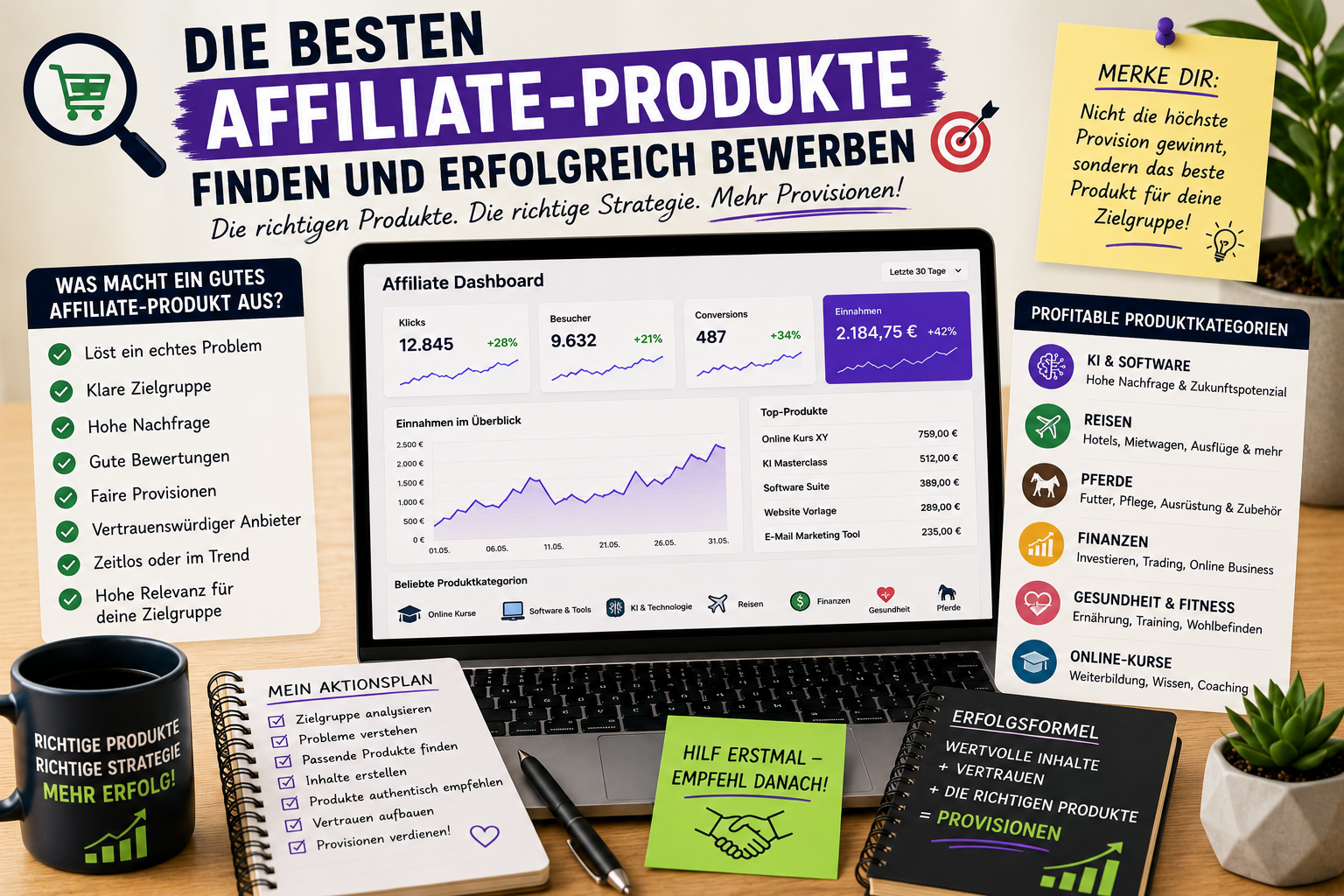 🎯 Die besten Affiliate-Produkte finden und erfolgreich bewerben