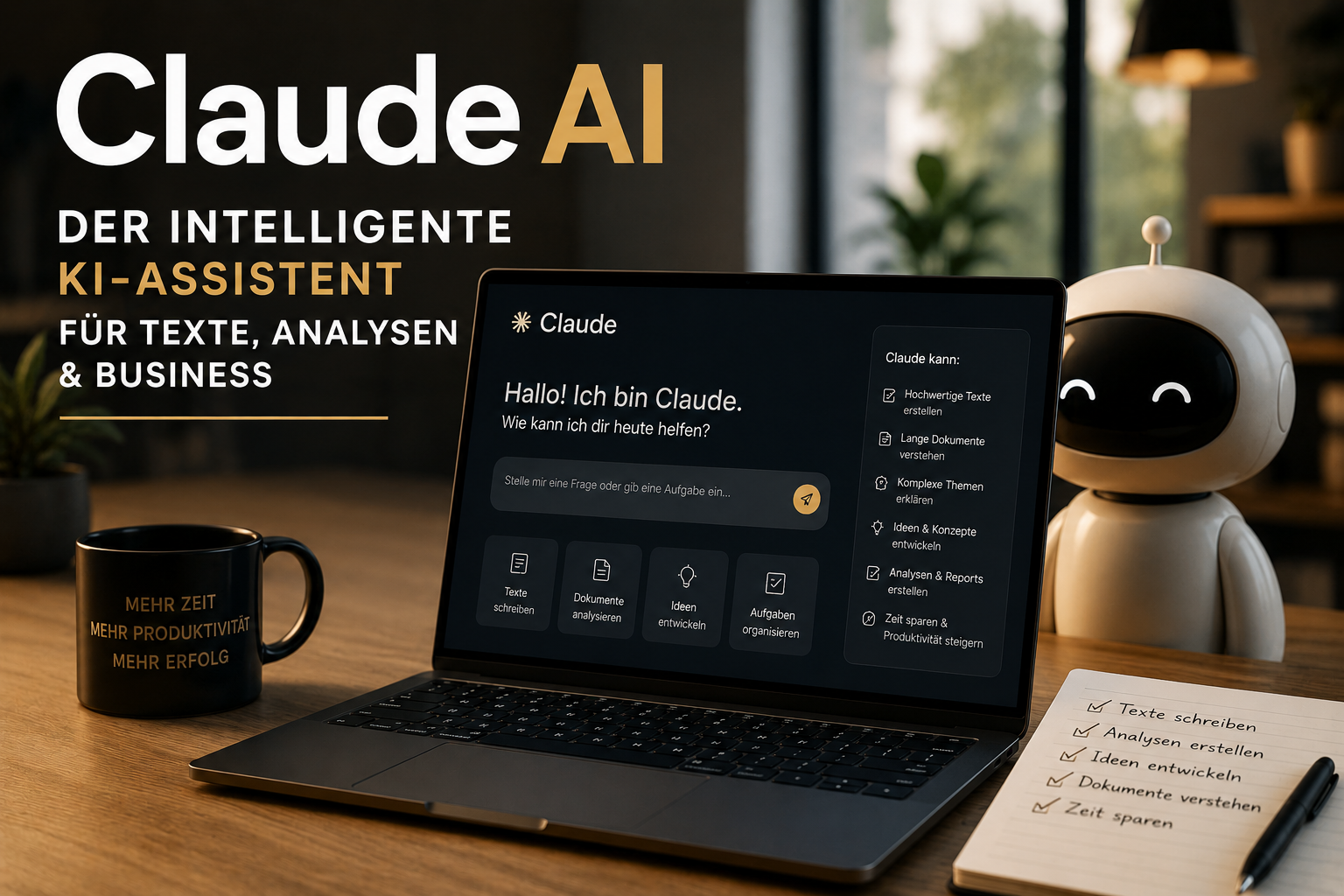 🧠 Claude AI – Der intelligente KI-Assistent für Texte, Analysen und kreative Projekte