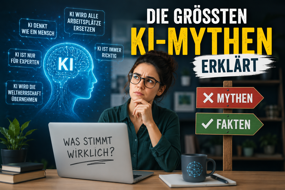 🧠 Die größten KI-Mythen erklärt – Was stimmt wirklich?