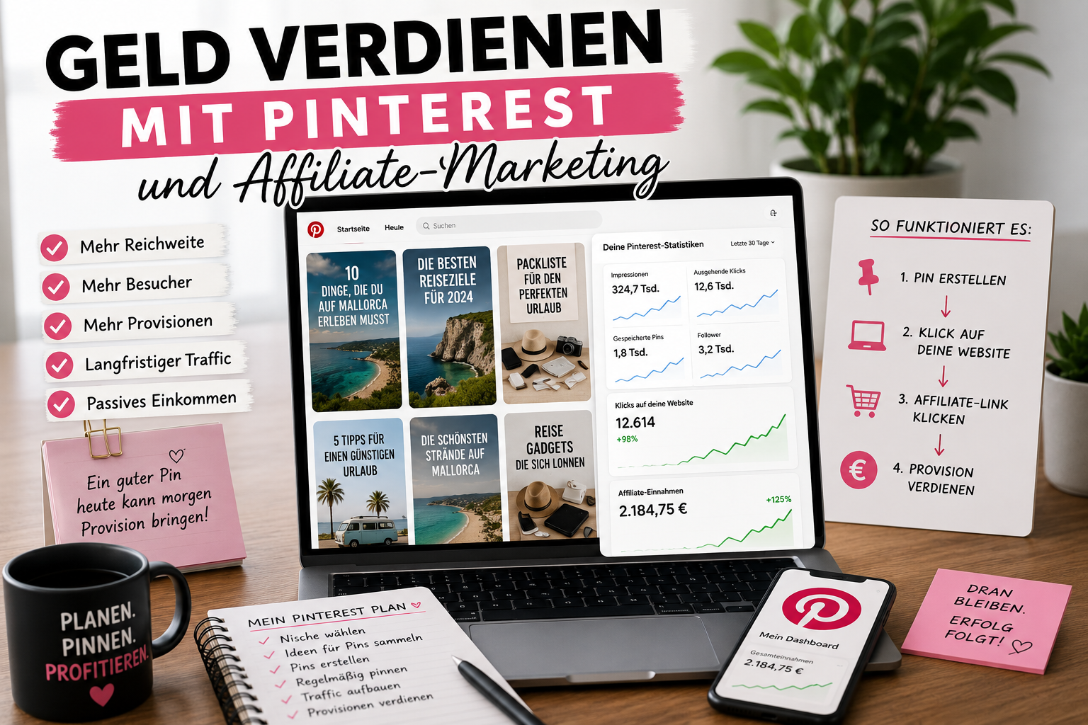 📱 Geld verdienen mit Pinterest und Affiliate-Marketing