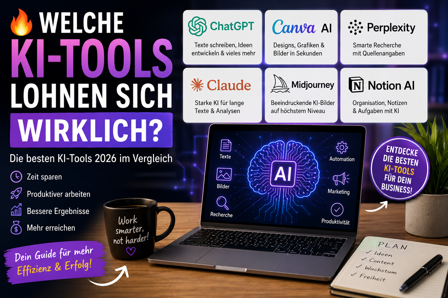 🔥 Welche KI-Tools lohnen sich wirklich? Die besten KI-Tools im Vergleich